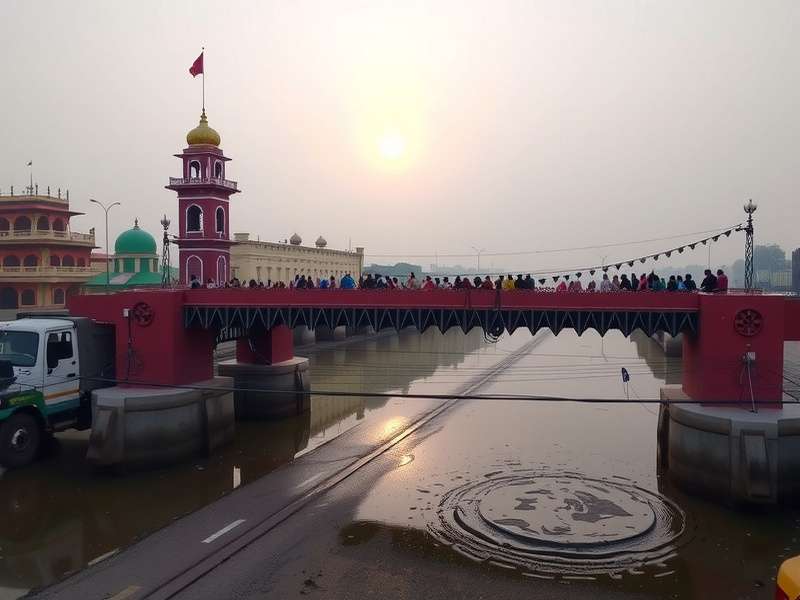 Four people playing bridge at a table with cards