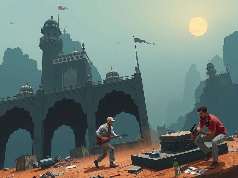 Strategic view of a bridge base in DayZ showing watchtowers and barriers