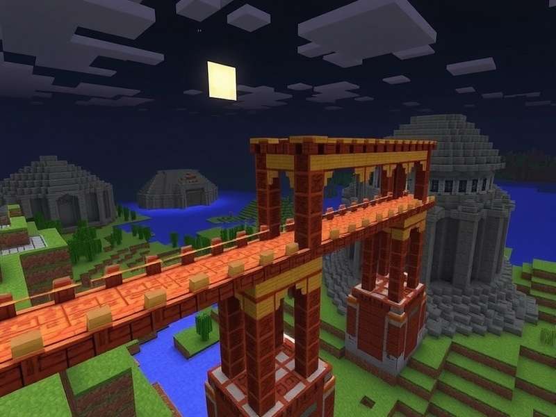 Minecraft Bridge Gameplay Screenshot