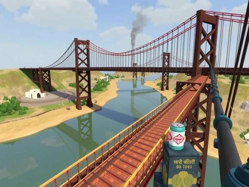 Bridge Builder Simulator Level 7 Ganga River Suspension Bridge Design