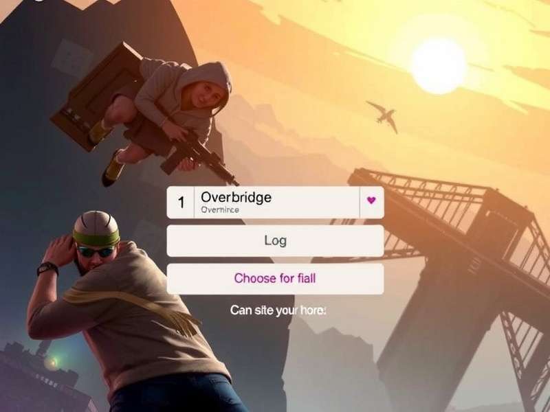 Bridges Overdrive login interface on mobile and desktop