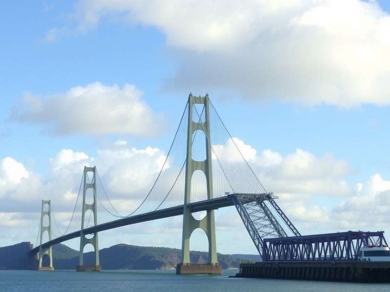 Confederation Bridge spanning over river with scenic view