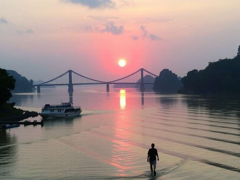 Detailed engineering diagram of cable-stayed bridge mechanics