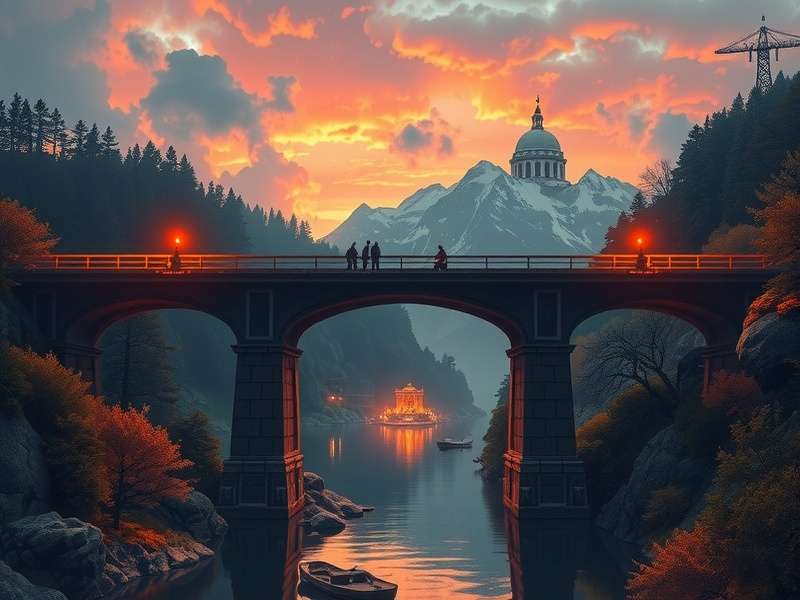 A tense and focused Bridge tournament with players contemplating their next move