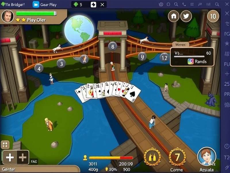 Strategic Bridge gameplay on Bridge Base Online platform showing cards and bidding interface