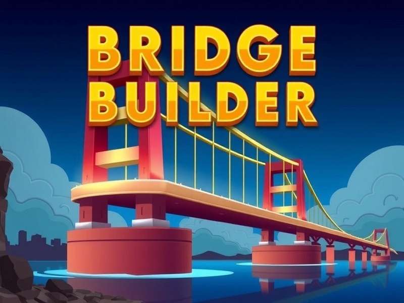 Bridge Builder Large Value – large-scale bridge construction simulation game scene
