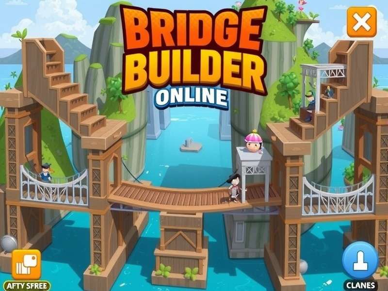 Bridge Builder Online – physics-based bridge building simulator interface